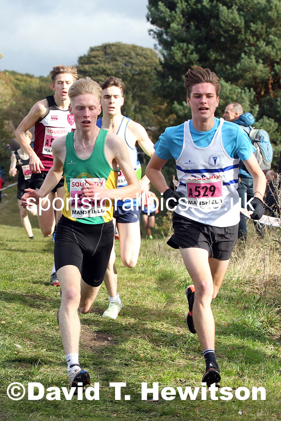 Junior mens 2021 National Cross Country Relays, Berry Hill Park, Mansfield. Photo: David T. Hewitson/Sports for All Pics